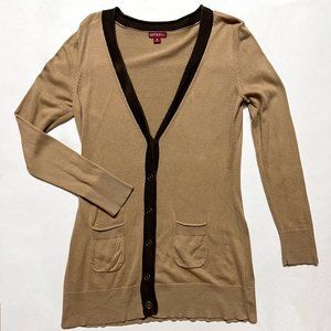 Merona Tan Button Down Cardigan (Med)